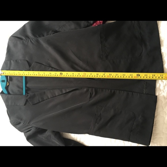 H&M Washed Faux Silk Long/Oversized Blazer - Picture 4 of 8